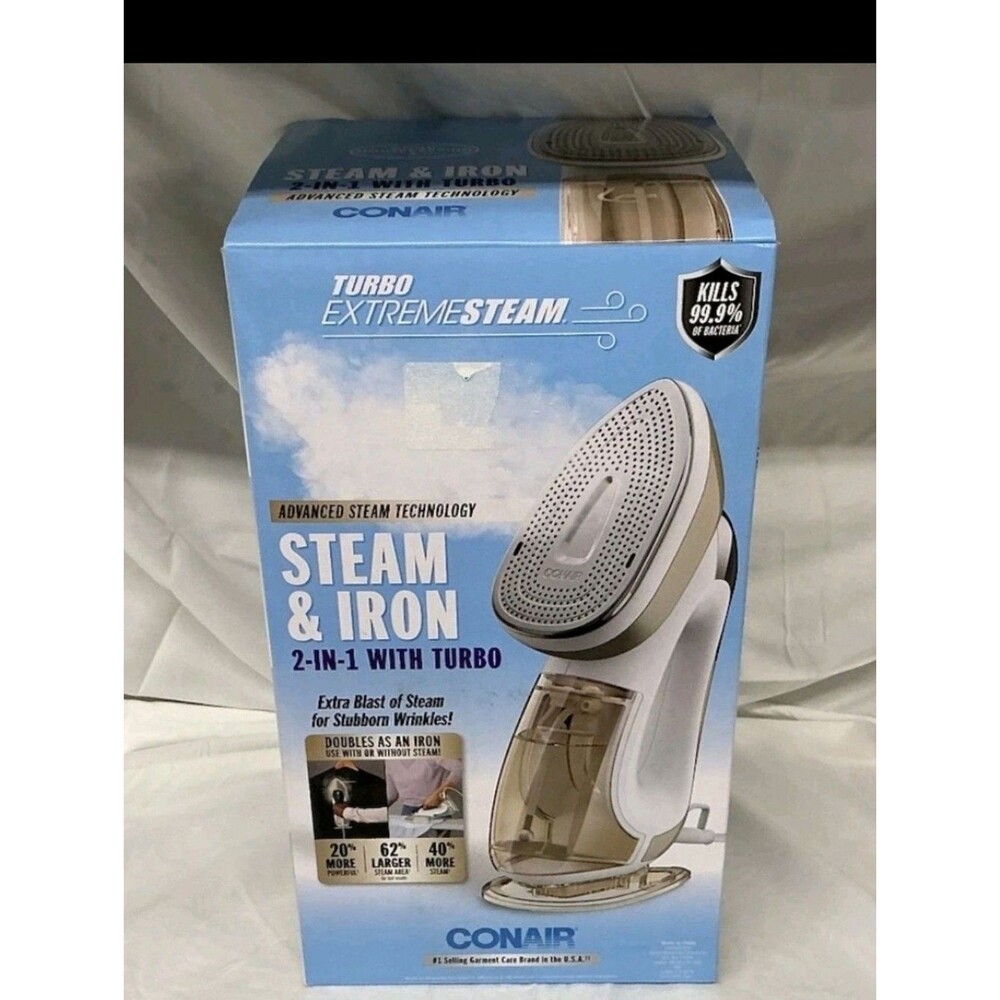 Conair ExtremeSteam 2-in-1‎ with Turbo Handheld Steamer & Iron - Brand New